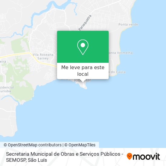 Secretaria Municipal de Obras e Serviços Públicos - SEMOSP mapa