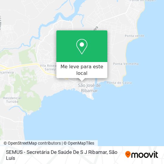 SEMUS - Secretária De Saúde De S J Ribamar mapa