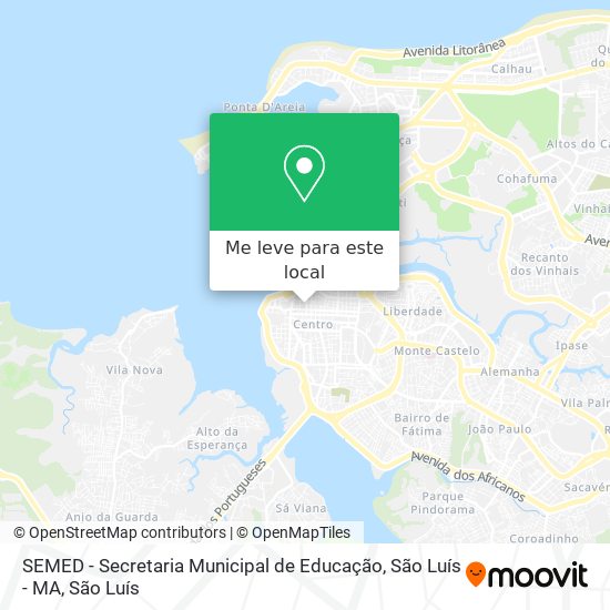 SEMED - Secretaria Municipal de Educação, São Luís - MA mapa