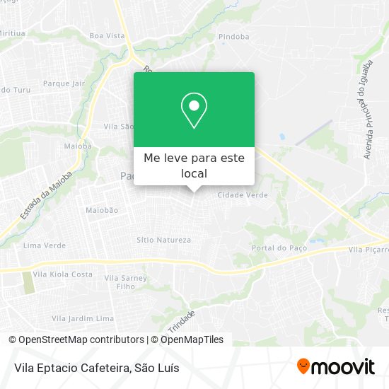 Vila Eptacio Cafeteira mapa