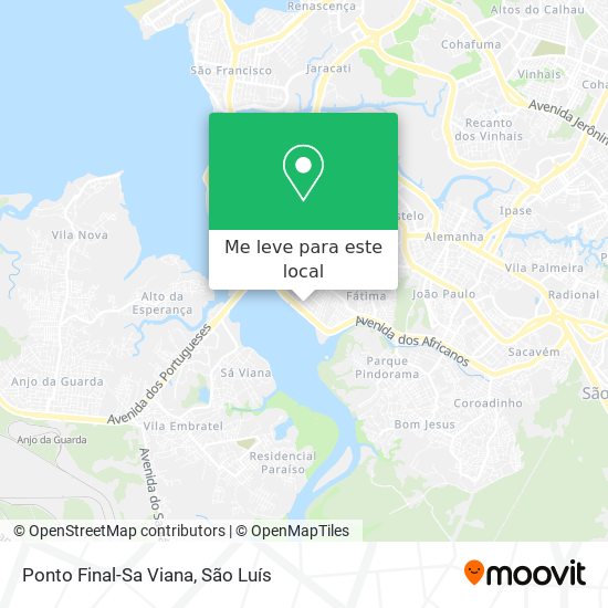 Ponto Final-Sa Viana mapa