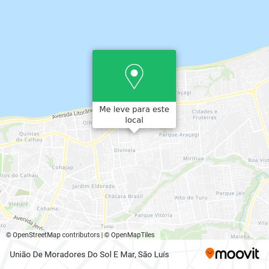 União De Moradores Do Sol E Mar mapa