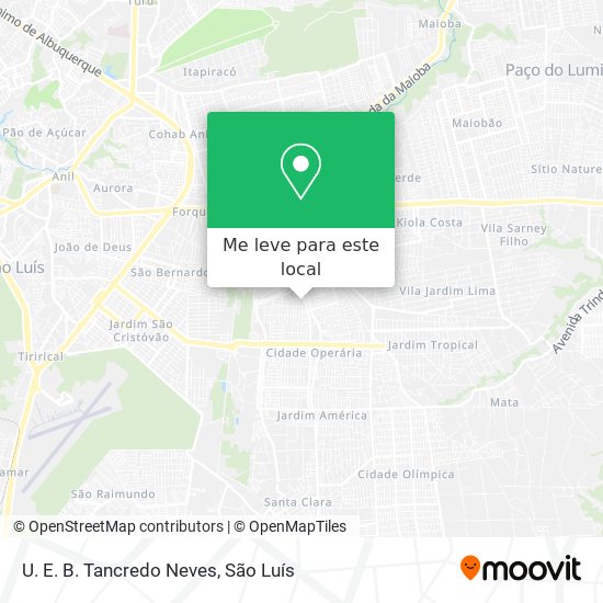 U. E. B. Tancredo Neves mapa