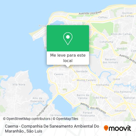 Caema - Companhia De Saneamento Ambiental Do Maranhão. mapa
