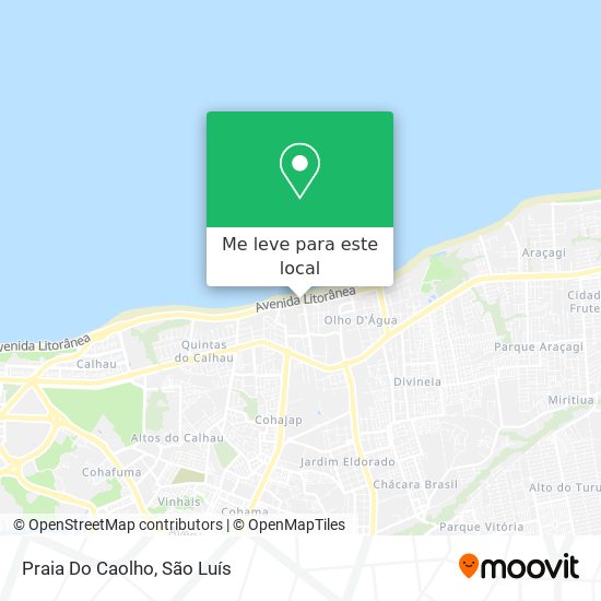 Praia Do Caolho mapa