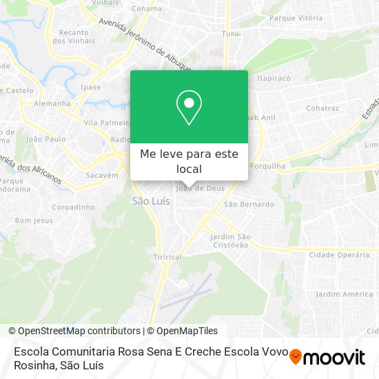 Escola Comunitaria Rosa Sena E Creche Escola Vovo Rosinha mapa