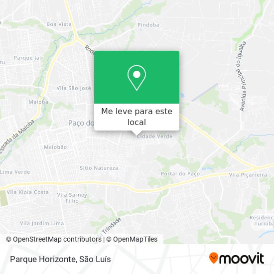Parque Horizonte mapa