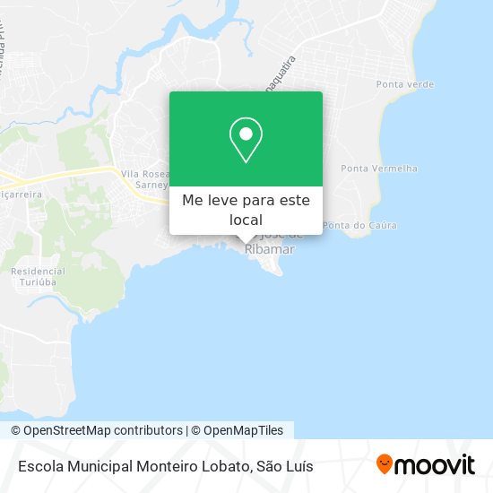 Escola Municipal Monteiro Lobato mapa