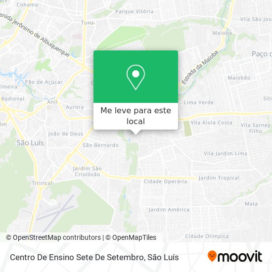 Centro De Ensino Sete De Setembro mapa