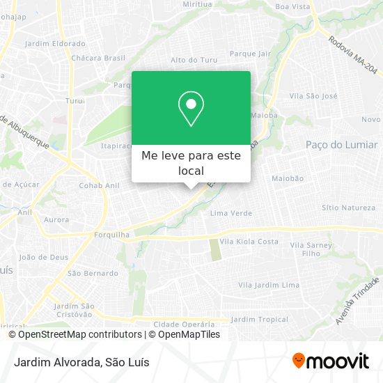 Jardim Alvorada mapa