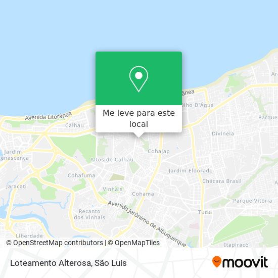 Loteamento Alterosa mapa