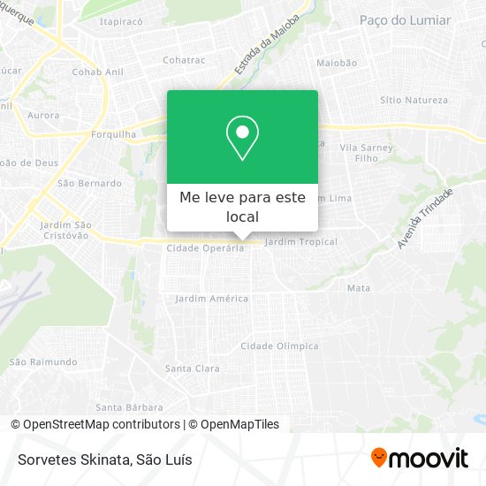 Sorvetes Skinata mapa