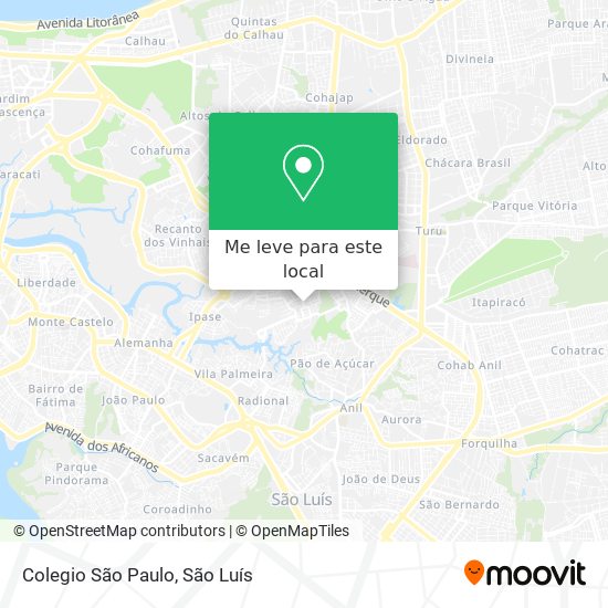 Colegio São Paulo mapa