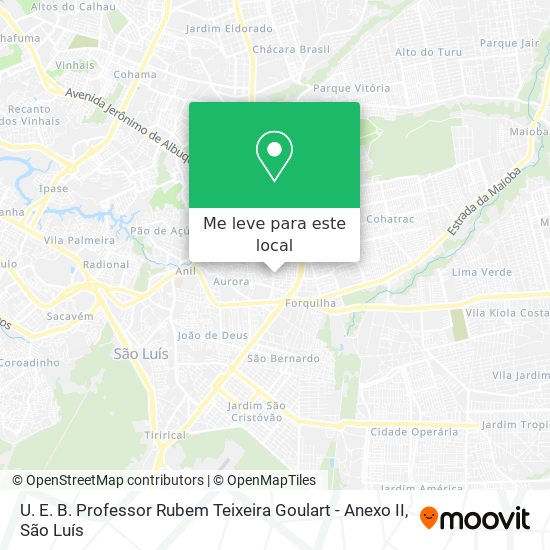 U. E. B. Professor Rubem Teixeira Goulart - Anexo II mapa