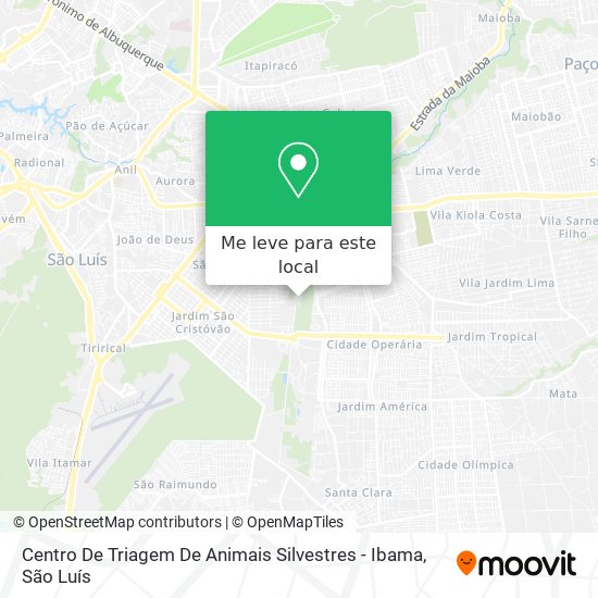 Centro De Triagem De Animais Silvestres - Ibama mapa