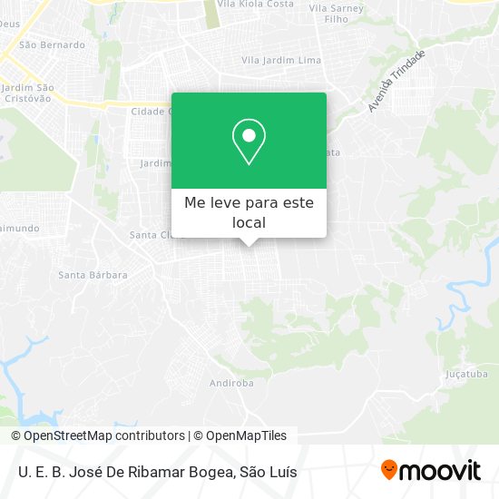 U. E. B. José De Ribamar Bogea mapa