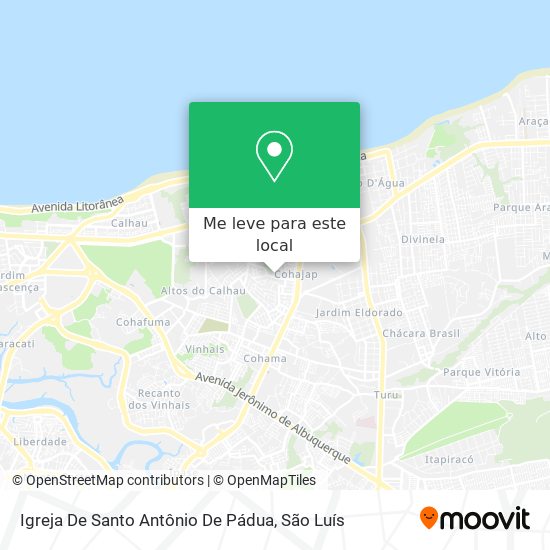 Igreja De Santo Antônio De Pádua mapa