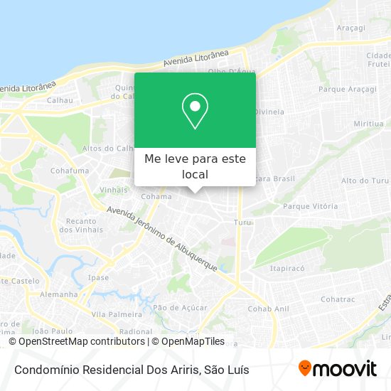 Condomínio Residencial Dos Ariris mapa