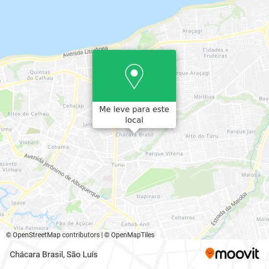Chácara Brasil mapa