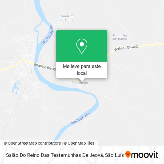 Salão Do Reino Das Testemunhas De Jeová mapa