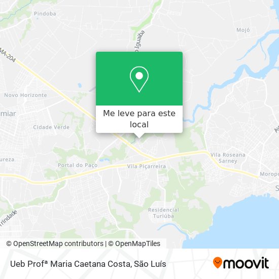 Ueb Profª Maria Caetana Costa mapa