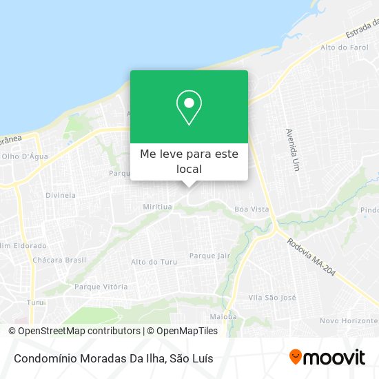 Condomínio Moradas Da Ilha mapa