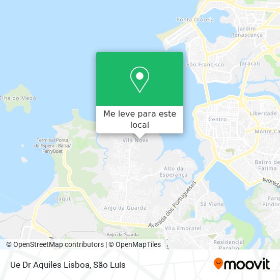 Ue Dr Aquiles Lisboa mapa
