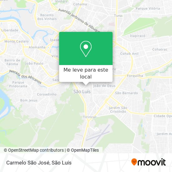 Carmelo São José mapa