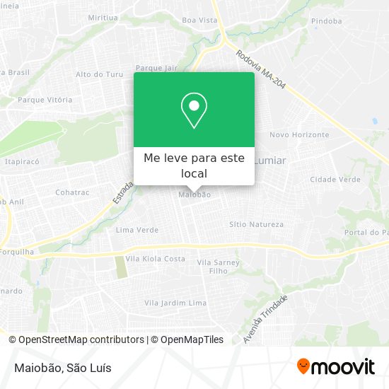 Maiobão mapa