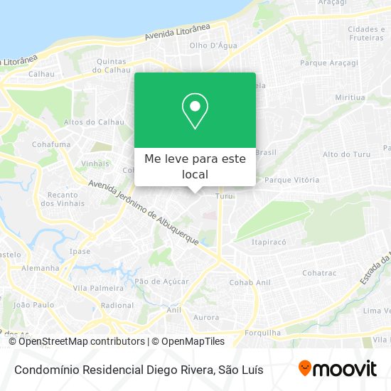 Condomínio Residencial Diego Rivera mapa