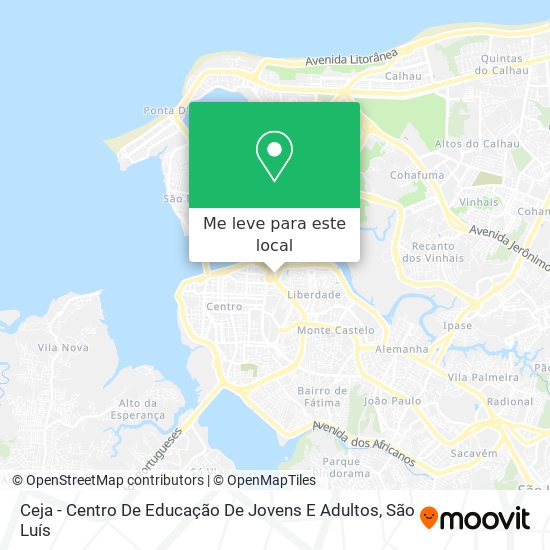 Ceja - Centro De Educação De Jovens E Adultos mapa