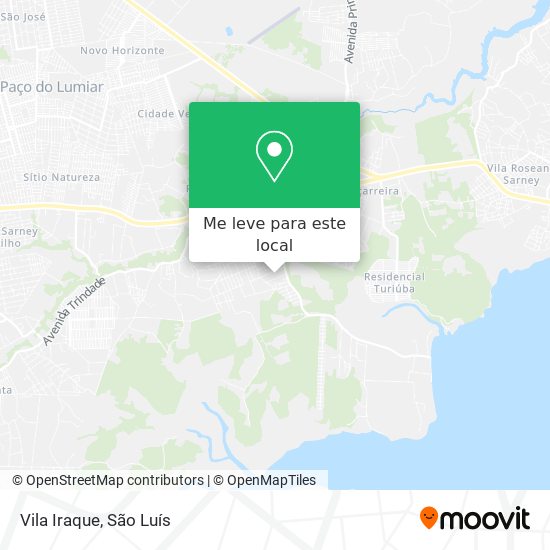 Vila Iraque mapa