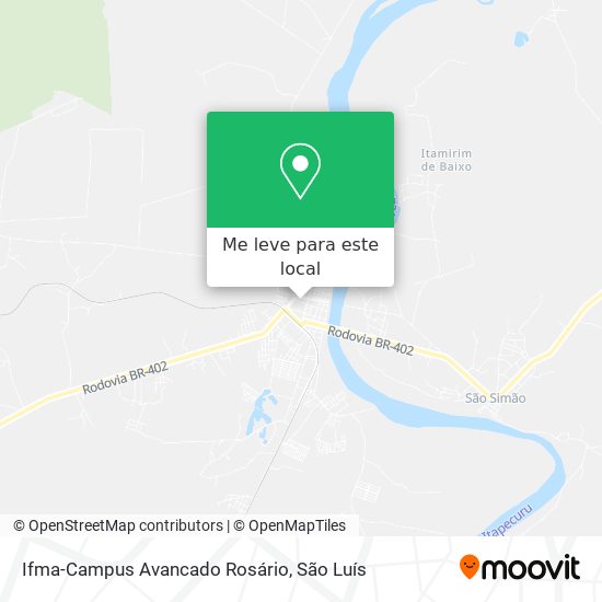 Ifma-Campus Avancado Rosário mapa