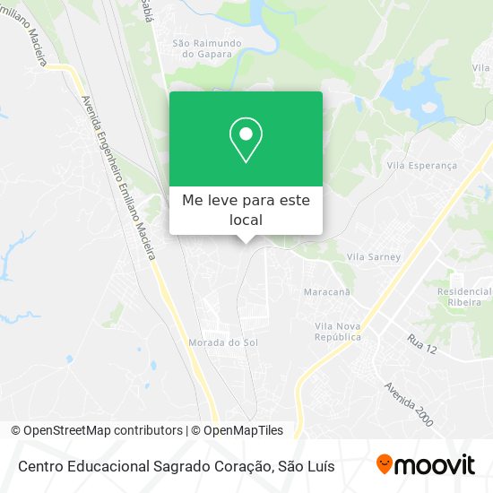 Centro Educacional Sagrado Coração mapa