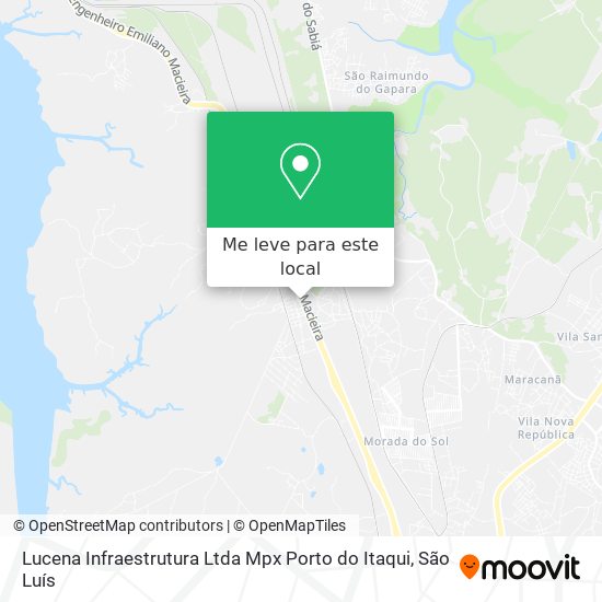 Lucena Infraestrutura Ltda Mpx Porto do Itaqui mapa