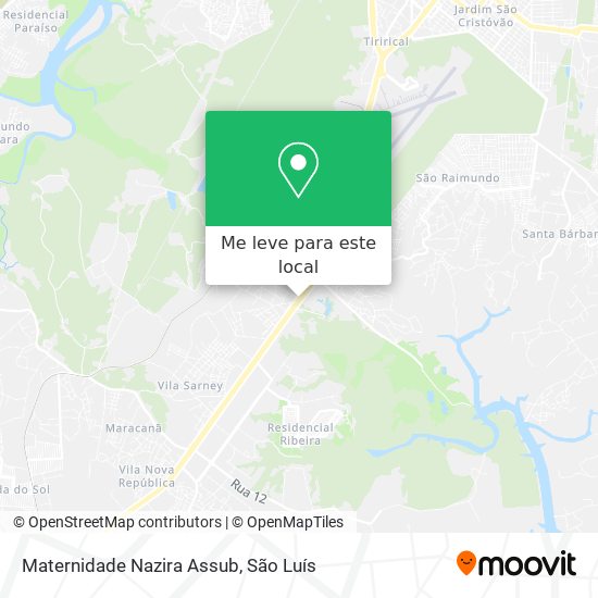 Maternidade Nazira Assub mapa