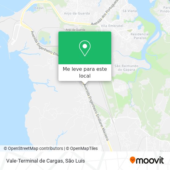 Vale-Terminal de Cargas mapa