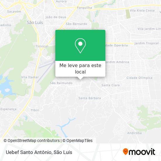 Uebef Santo Antônio mapa