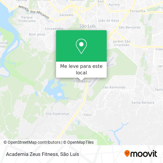 Academia Zeus Fitness mapa