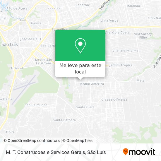 M. T. Construcoes e Servicos Gerais mapa