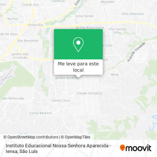 Instituto Educacional Nossa Senhora Aparecida - Iensa mapa