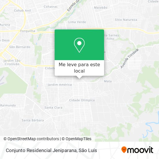 Conjunto Residencial Jeniparana mapa