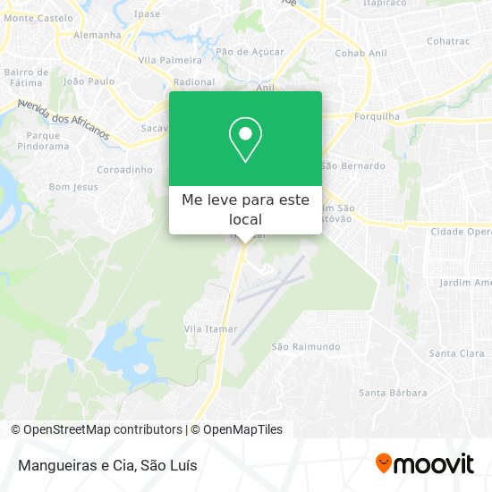 Mangueiras e Cia mapa