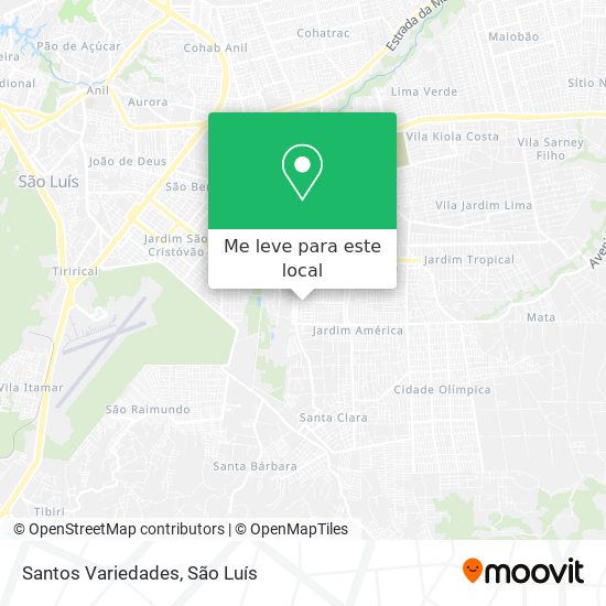 Santos Variedades mapa