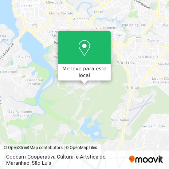 Coocam-Cooperativa Cultural e Artstica do Maranhao mapa