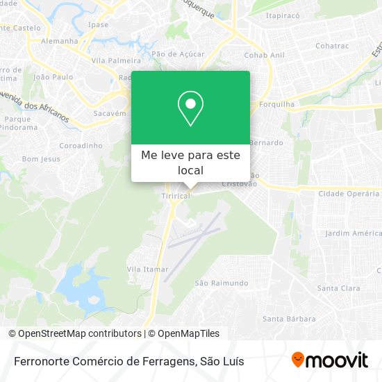 Ferronorte Comércio de Ferragens mapa