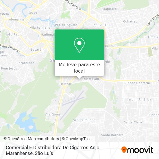 Comercial E Distribuidora De Cigarros Anjo Maranhense mapa