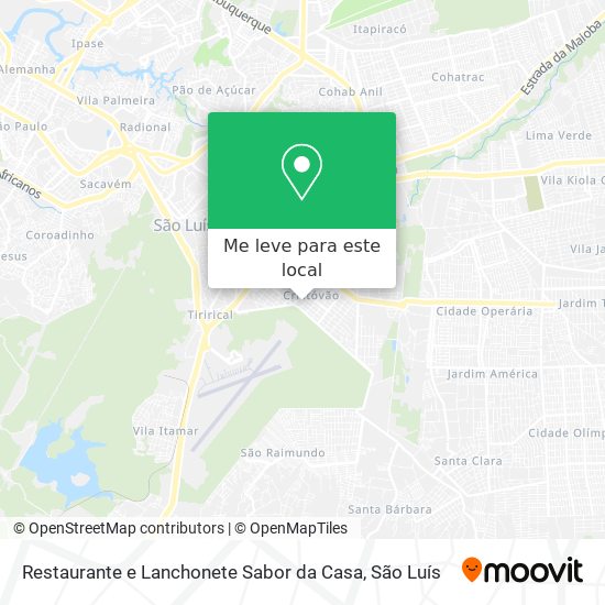 Restaurante e Lanchonete Sabor da Casa mapa