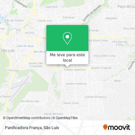Panificadora França mapa