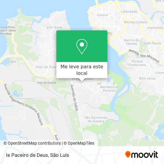 Ie Paceiro de Deus mapa